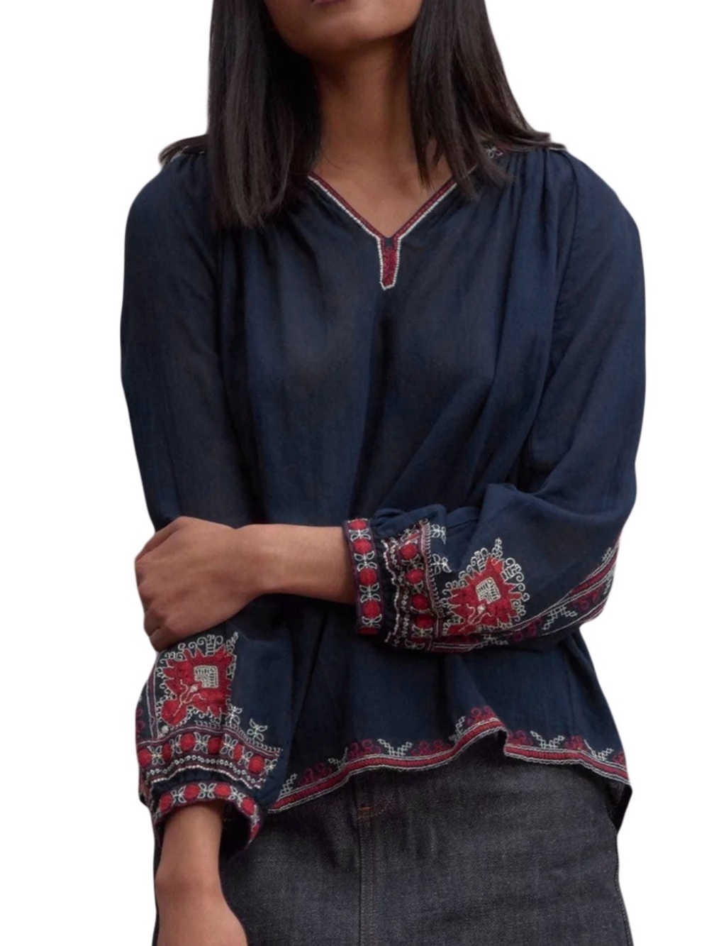 Roberta Roller Rabbit Navy Jamma Top
